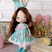 Интерьерная текстильная кукла. Тыквоголовка