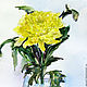 Акварель. Цветы. Хризантемы жёлтые. Картины. Акварельная живопись Ольги Шипилиной. Интернет-магазин Ярмарка Мастеров.  Фото №2