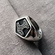 Украшения handmade. Livemaster - original item Silver ring "Thor hammer small". Handmade.