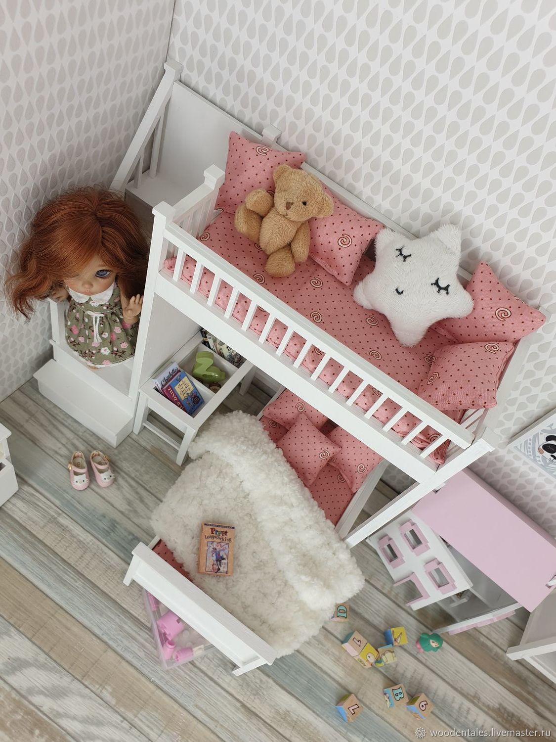 Детская кровать качалка для кукол