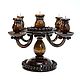 Order Candelabra for 5 candles made of handmade Siberian cedar. WC25. ART OF SIBERIA. Livemaster. . Candlesticks Фото №3