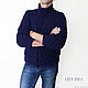Кардиган мужской вязаный на пуговицах. Кофты мужские. Ната Онипченко      CUTE-KNIT. Интернет-магазин Ярмарка Мастеров.  Фото №2