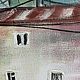 Картина маслом Кот на крыше 30х30 из серии «Коты как люди». Картины. Anna-volodina. Ярмарка Мастеров.  Фото №9