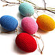 Order Set of 5 pieces 6 cm Easter Eggs Knitted Bright. BarminaStudio (Marina)/Crochet (barmar). Livemaster. . Eggs Фото №3