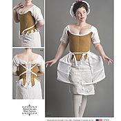S1391 ВЫКРОЙКА исторических костюмов 1860 г.  для кукол 45 см