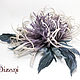 Order Brooch Chrysanthemum. Silk flowers, cloth flowers. Dizani. Livemaster. . Flowers Фото №3