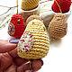 Set: 3 birds 3 eggs 5,5cm knitted. Eggs. BarminaStudio (Marina)/Crochet (barmar). Online shopping on My Livemaster.  Фото №2