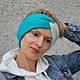 Повязка двойная ручной работы, Шерстяная повязка на голову, Повязки, Жуковский,  Фото №1