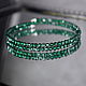 Sparkling green natural spinel bracelet with cut. Bead bracelet. naturalkavni. My Livemaster. Фото №6