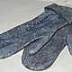 Felted mittens Drop blue, Mittens, Miass,  Фото №1