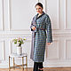 Author's coat in a checkered blue tone. Coats. NATALINI. Online shopping on My Livemaster.  Фото №2