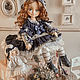 la mueca de stephanie. Autor de una textil de la muñeca. Boudoir doll. Albina (AlbinaDolls). Ярмарка Мастеров.  Фото №5