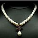 Necklace with Pearls and Garnets, Necklace, Moscow,  Фото №1