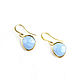 Earrings with a stone ' Sky ' blue earrings buy, small earrings. Earrings. Irina Moro. My Livemaster. Фото №4