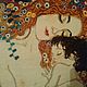 По мотивам картины Г. Климт «Материнская любовь» Вышивка крестиком, Картины, Москва,  Фото №1
