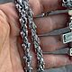 Цепь черепа и крест с изумрудами, серебро 925 пробы. Комплекты украшений. Михаил. Ярмарка Мастеров.  Фото №5