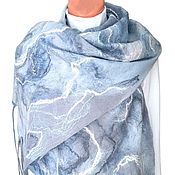 Аксессуары handmade. Livemaster - original item Merino felted scarf November. Handmade.