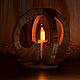 Светильник-ночник оригинальный деревянный, Ночники, Москва,  Фото №1