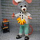 Toy crochet. The Baker Mouse. Stuffed Toys. home zoo (almaz63). Online shopping on My Livemaster.  Фото №2