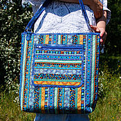 Сумки и аксессуары handmade. Livemaster - original item Bag large 33*36, Shopper, Cotton, Ethno, Eco. Handmade.