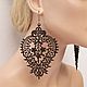 earrings from lace. Earrings. Ma-rine. My Livemaster. Фото №5