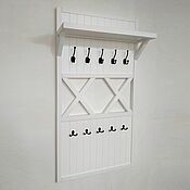 Для дома и интерьера handmade. Livemaster - original item Bergen wall-mounted clothes hanger with shelf. Handmade.