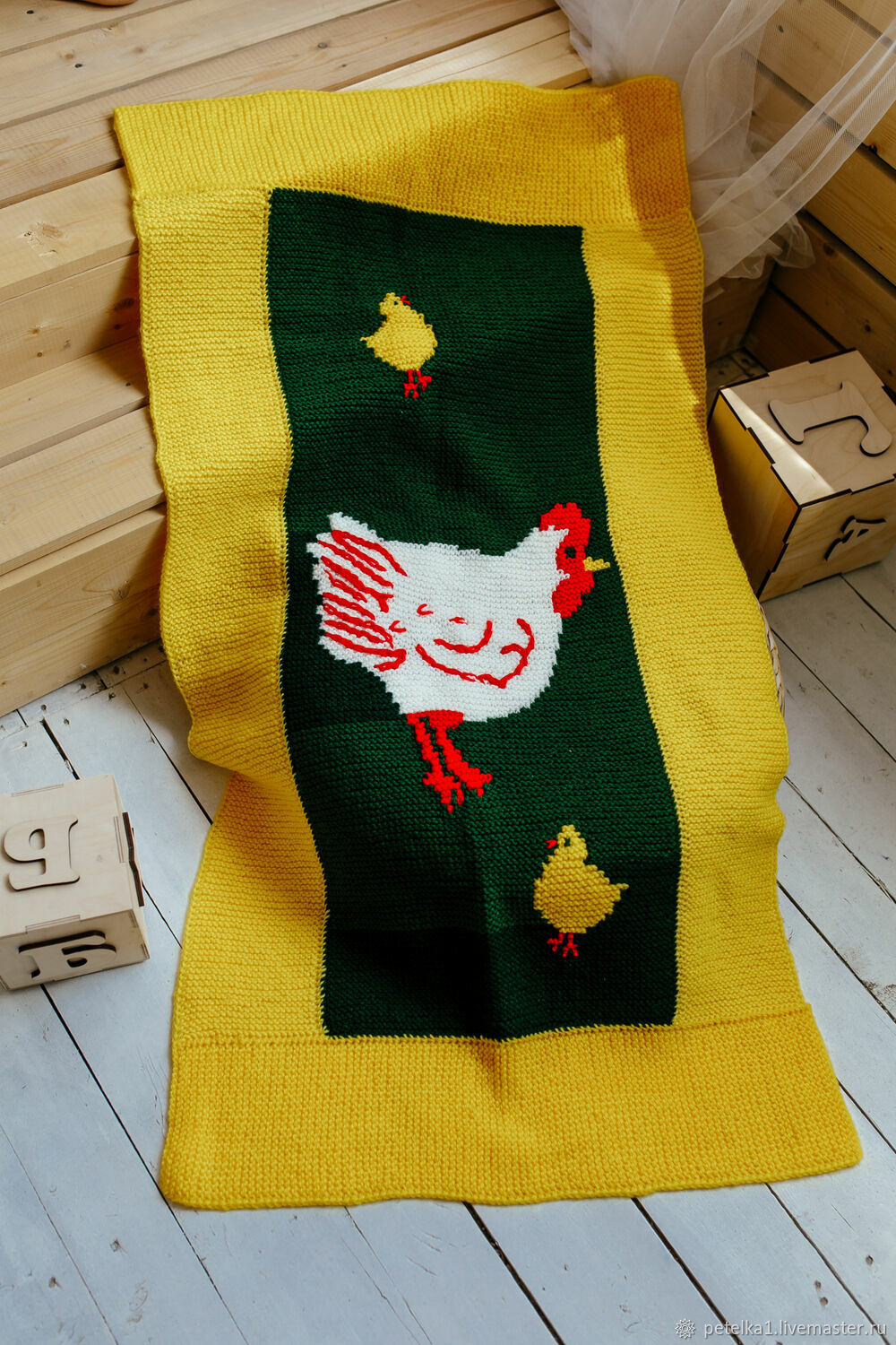 Baby blanket for a newborn 'Mama chicken', Baby blankets, Astrakhan,  Фото №1