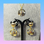 Украшения handmade. Livemaster - original item Jewelry sets: Chain with pendant and earrings. Handmade.