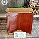 Портмоне для документов из натуральной кожи ручной работы. Портмоне. AS HandMade. Ярмарка Мастеров.  Фото №6