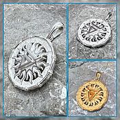 Русский стиль handmade. Livemaster - original item The amulet is a symbol of Veles in the Sun. Handmade.