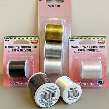 Мононить, проволока, резинка, ювелирный тросик