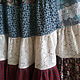 Long patchwork boho romantic cotton skirt. Skirts. Precious-things (precious-things). My Livemaster. Фото №5
