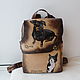 Women's leather backpack to order for a girl from Tiktok), Backpacks, Noginsk,  Фото №1
