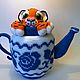 Box crocheted tiger Cub in a teapot. Box. schkatulochka. My Livemaster. Фото №6