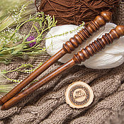 Knitting needles of wood 13mm/305#6
