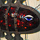 Panels of glass and metal lamp, 'Hard Rock Fish'. Stained glass. Kalashlinsky. Online shopping on My Livemaster.  Фото №2