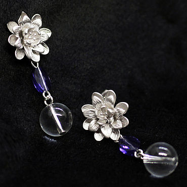 Украшения ручной работы. Ярмарка Мастеров - ручная работа Серьги Lotus. Handmade.