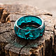 Ring made of wood and epoxy resin 'Stingray'. Rings. greenwood44. My Livemaster. Фото №4