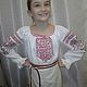 Children's shirt with embroidery in a traditional style. Costume for the stage.(01). People\\\'s shirts. MARUSYA-KUZBASS (Marusya-Kuzbass). My Livemaster. Фото №4