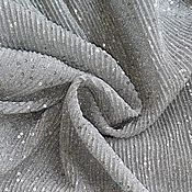 Материалы для творчества handmade. Livemaster - original item The rest! Corrugation with lurex and sequins. Silver. Handmade.