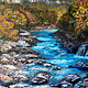 Mountain river. White River, oil painting. Pictures. Arthelenkey (earthelenkey). My Livemaster. Фото №5