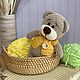 Вязаная игрушка вязаный мишка из плюшевой пряжи. Амигуруми куклы и игрушки. Рыжий кот (магазин вязаных идей). Ярмарка Мастеров.  Фото №7