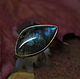 Ring with labradorite 'moth Wing', silver, labradorite, Rings, Moscow,  Фото №1