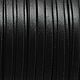 Кожаный шнур плоский 3 мм  черный, мягкий, Шнуры, Москва,  Фото №1