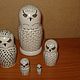Matryoshka snowy owl, Dolls, Moscow,  Фото №1