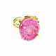 Кольцо с розовым кварцем "Нежность"розовое кольцо подарок, Кольца, Москва,  Фото №1