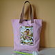beach bag: Pink flower Fairy tote Bag. Beach bag. Mechty o lete. Ярмарка Мастеров.  Фото №6