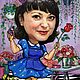 Шарж сюжетный на холсте. Шарж. ArtSandra. Ярмарка Мастеров.  Фото №11