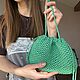Сумочка кисет из рафии. Сумка через плечо. Gorn.Inspo (Дарья| вязаные сумки и декор). Ярмарка Мастеров.  Фото №5