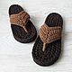 Тапочки домашние вязаные FLIP-FLOPS. Тапочки. NataShik. Ярмарка Мастеров.  Фото №6